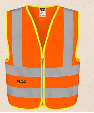 Chaleco Reflectivo Talla XL - Naranja Ingco