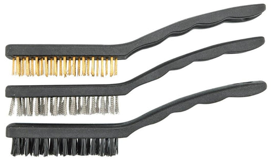 Cepillo Limpia Bujías Latonado 6-1/2" Set 3 Vorel