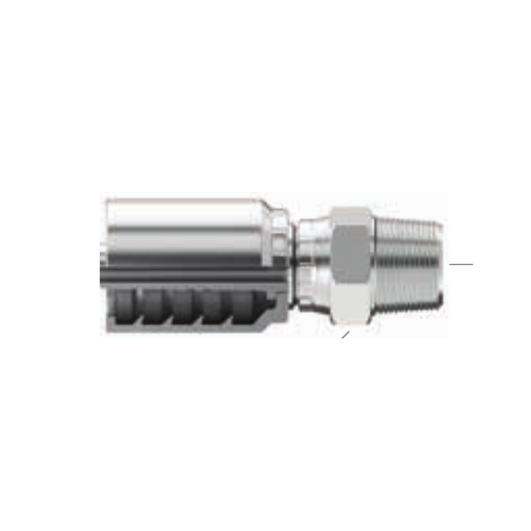 Conexion de Bronce Nptf Macho Giratoria 3/8" Para Manguera 1/2" | Continental