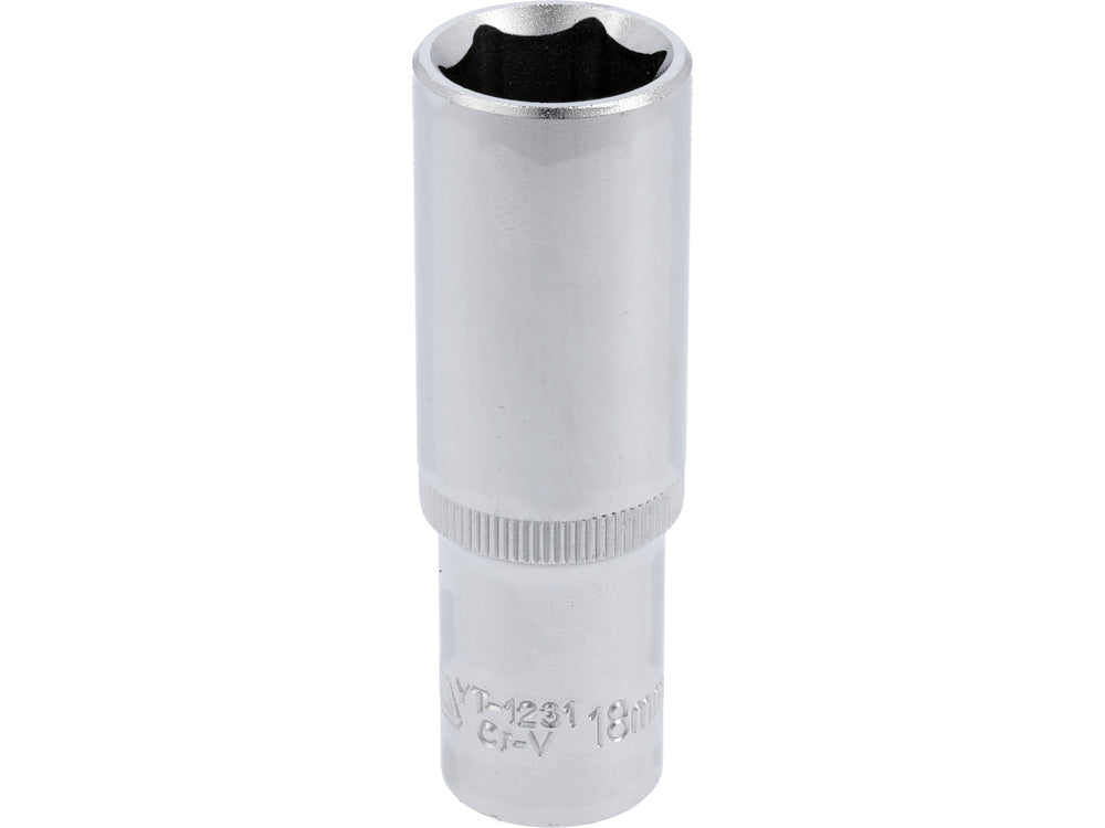 Socket Largo 1/2" x 18 mm 6 Puntas Yato YT-1231 - foto oficial fabricante