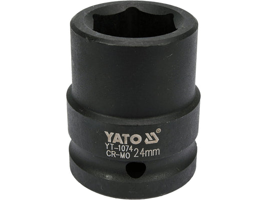 Socket de Impacto Corto 3/4" x 24 mm 6 Puntas Yato YT-1074 - foto oficial fabricante