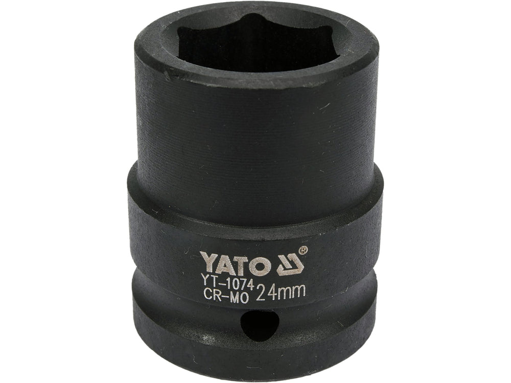 Socket de impacto corto 3/4 pulgada x 24 mm 6 puntas Yato YT-1074 foto oficial fabricante