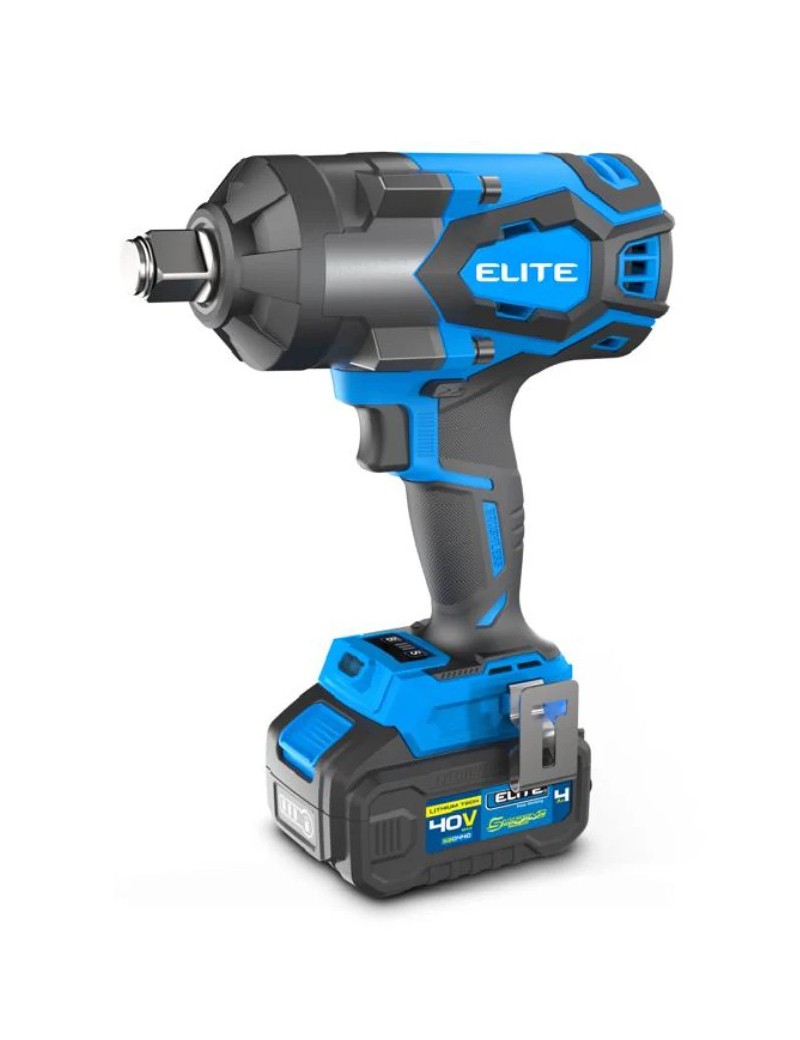 Pistola de Impacto 3/4" Inalámbrica sin Escobillas 40 V 1350 Nm con Cargador y Batería 40 V Elite