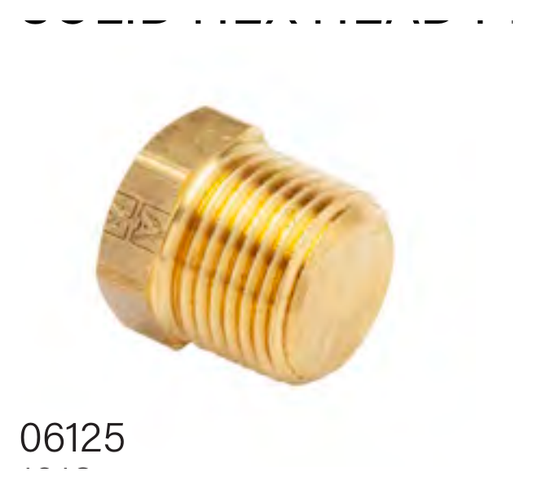 Tapon Hexagonal NPTF Macho - imagen referencial