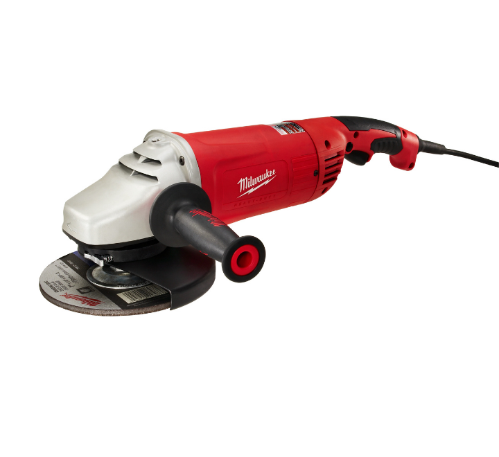 Esmeril Angular 7" / 9" 15 AMP Motor 4.2 HP Cola Ratón Doble Aislamiento 6000 RPM Milwaukee