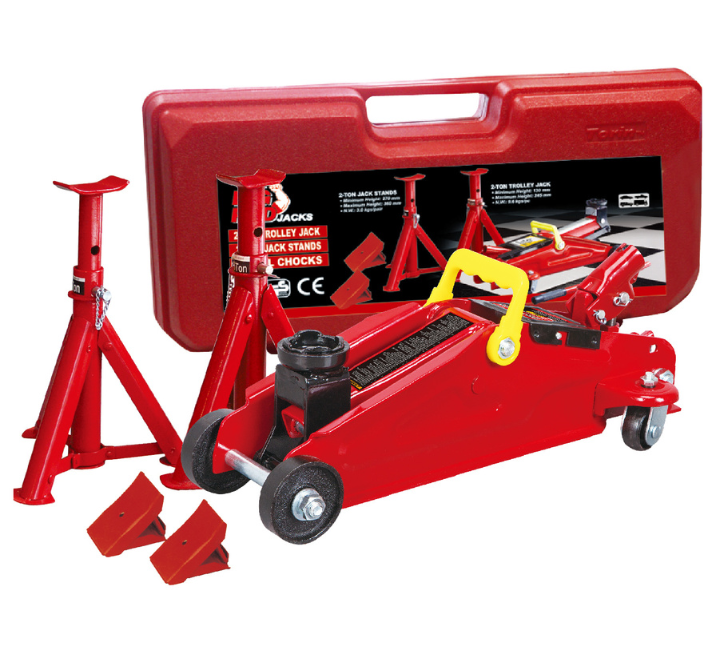 Gato Garaje 2 Toneladas Burro Escora Kit Big Red