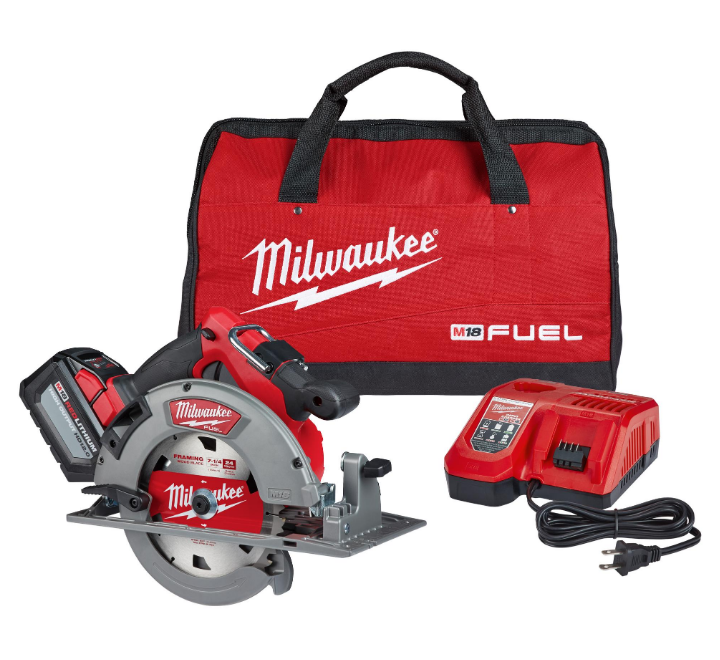 Sierra Circular a Batería 7-1/4" 18 V 1 Batería + Cargador Milwaukee