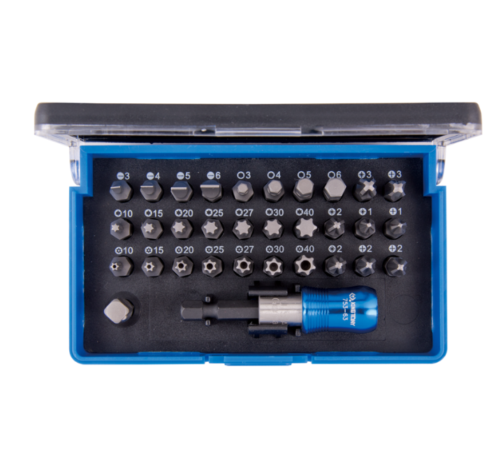 Juego de Puntas 1/4" Ph, Fl, Hex, Tx, Tx-Sec 32 Piezas (1032CQ) King Tony