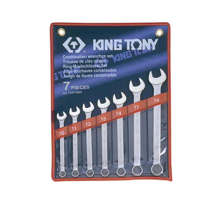 Juego de Llave Combinada 7 Piezas 10-19 mm King Tony