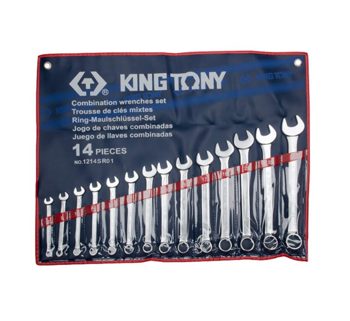 Juego de Llave Combinada 14 Piezas 3/8" - 1-1/4" King Tony