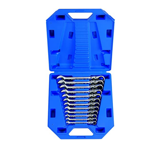Juego de Llave Combinada Rápida Flexible 12 Piezas 8-19 mm King Tony