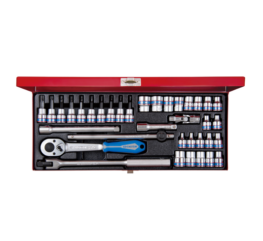 Juego de Socket 3/8" 6-19 mm 6 Puntas 36 Piezas King Tony