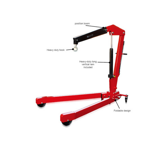 Grúa Hidráulica Plegable 1 Tonelada Big Red