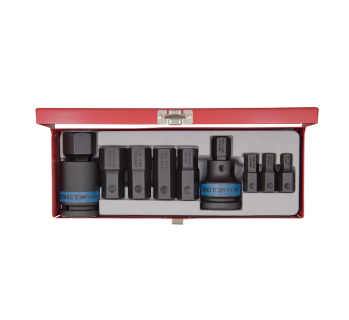 Juego de Socket Punta Allen de Impacto 3/4" 10-32 mm 11 Piezas King Tony