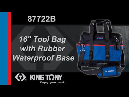 Maletín Impermeable 16" para Herramientas 19 Compartimientos King Tony